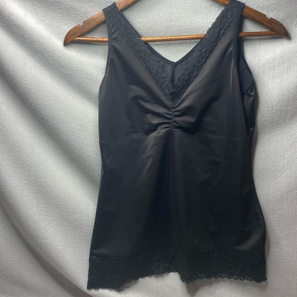 Ruby Ribbon Black with lace details cami size 38